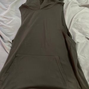 Black cut off hoodie